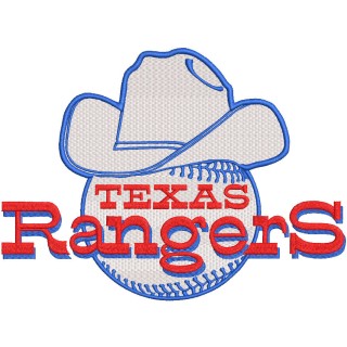 Texas Rangers Hat Logo MLB embroidery design - Embroidery Design