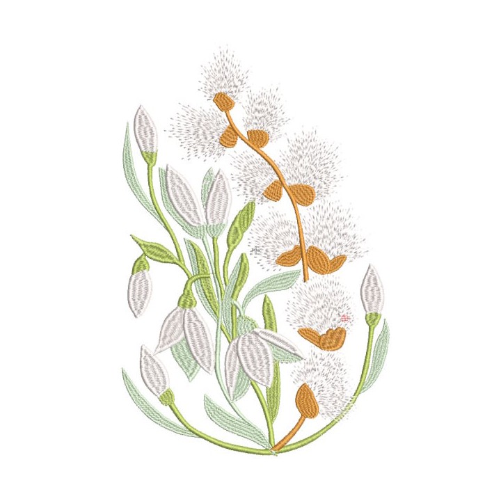 Flowers spring came embroidery design - Embroidery Design