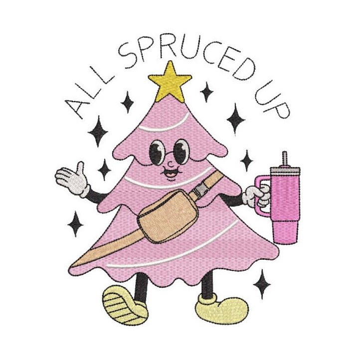 All spruced up embroidery design - Embroidery Design