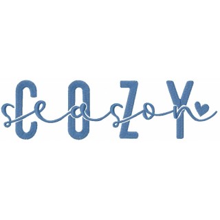 Cozy season embroidery design - Embroidery Design