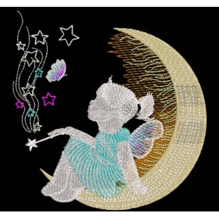 Big magic of a little fairy embroidery design - Embroidery Design
