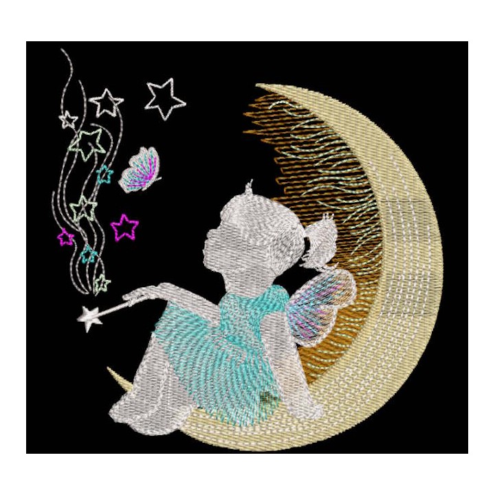 Big magic of a little fairy embroidery design - Embroidery Design