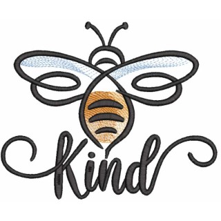 Bee kind embroidery design - Embroidery Design