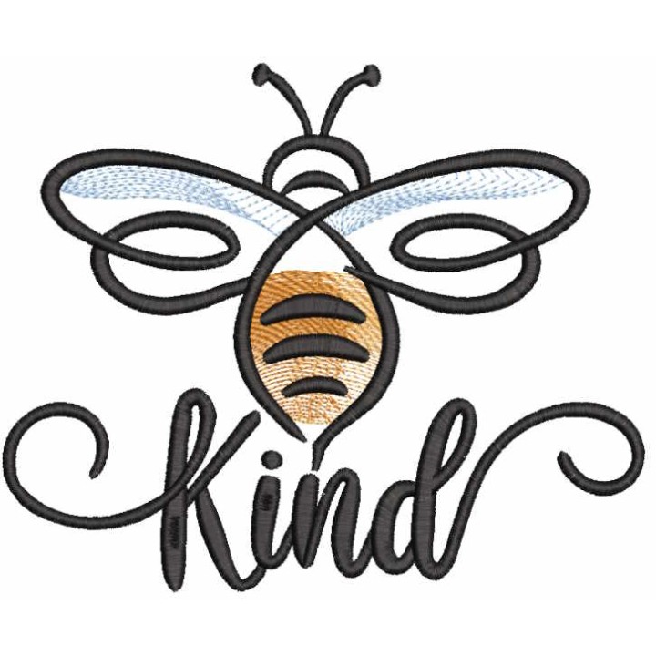 Bee kind embroidery design - Embroidery Design
