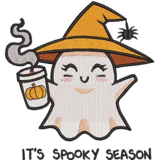 It's spooky season embroidery design - Embroidery Design