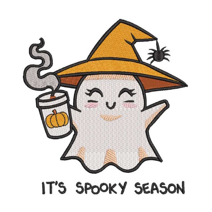 It's spooky season embroidery design - Embroidery Design