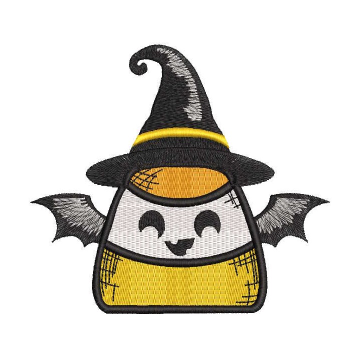 Halloween candy corn embroidery design - Embroidery Design