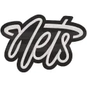 Brooklyn Nets Alternate Logo 2022 embroidery design preview. Filename: brooklyn nets alternate logo 2022 embroidery design.