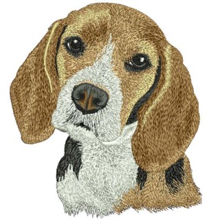 American Beagle embroidery design - Embroidery Design