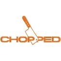 Chopped TV show logo embroidery design preview. Filename: chopped tv show logo embroidery design.