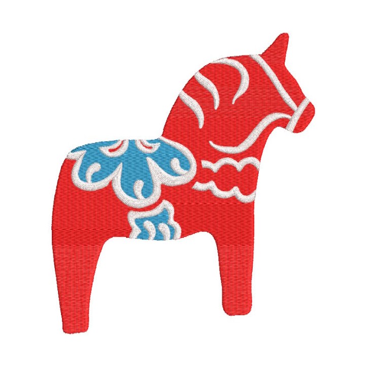 Dala Horse embroidery design - Embroidery Design