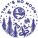 That's no moon embroidery design preview. Perfect for Star Wars fans and machine embroiderers. Filename: that s no moon embr…