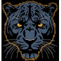 Dark blue panther on dark background embroidery design preview. Filename: dark blue panther dark background embroidery desig…