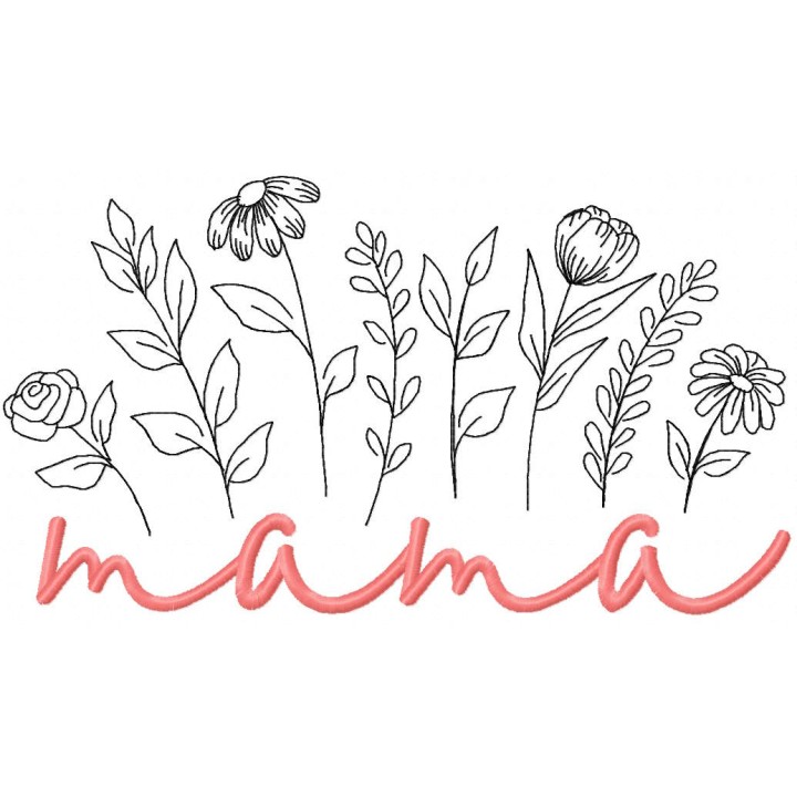 Mama embroidery design - Embroidery Design