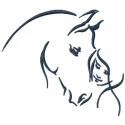 Horse and girl sketch style embroidery design preview. Filename: horse and girl sketch style embroidery design.