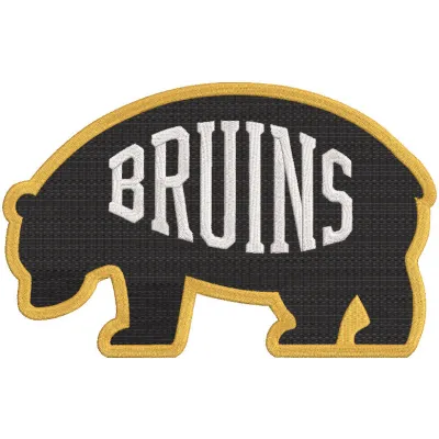 Boston Bruins alternate bear logo embroidery design preview. Filename: boston bruins alternate bear logo embroidery design.
