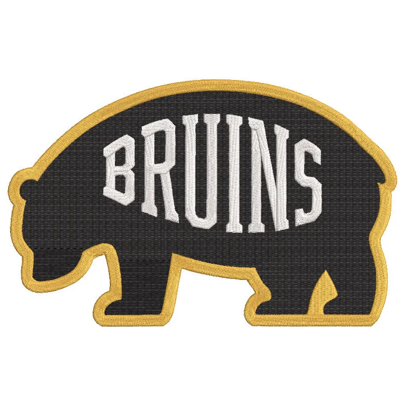 Boston Bruins alternate bear logo embroidery design preview. Filename: boston bruins alternate bear logo embroidery design.