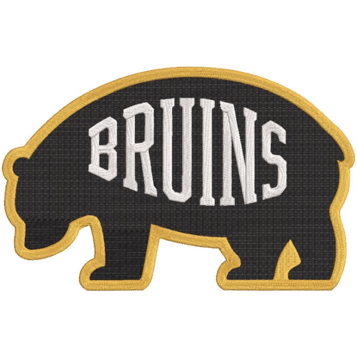 Boston Bruins alternate bear logo embroidery design - Embroidery Design