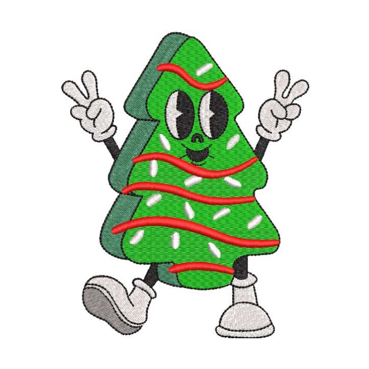 Tis The Season Christmas Cake embroidery design - Embroidery Design