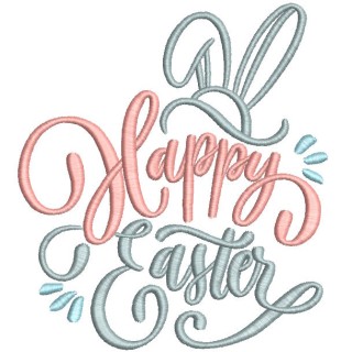 Happy easter bunny hat embroidery design - Embroidery Design