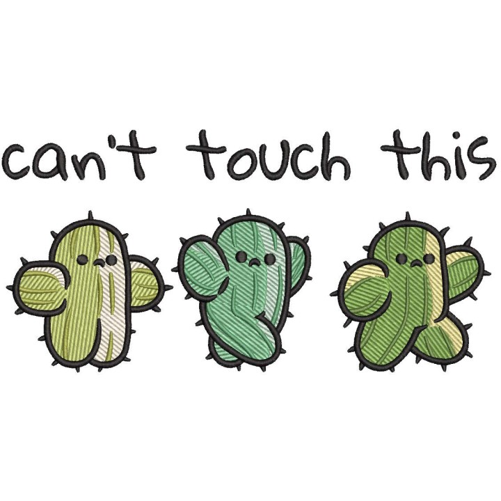 Can't touch this embroidery design - Embroidery Design