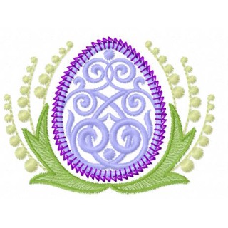 Easter egg spring decor embroidery design - Embroidery Design