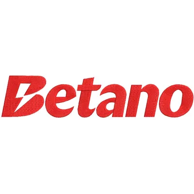 Betano logo embroidery design preview showcasing detailed stitching and vibrant colors. Filename: betano logo embroidery des…