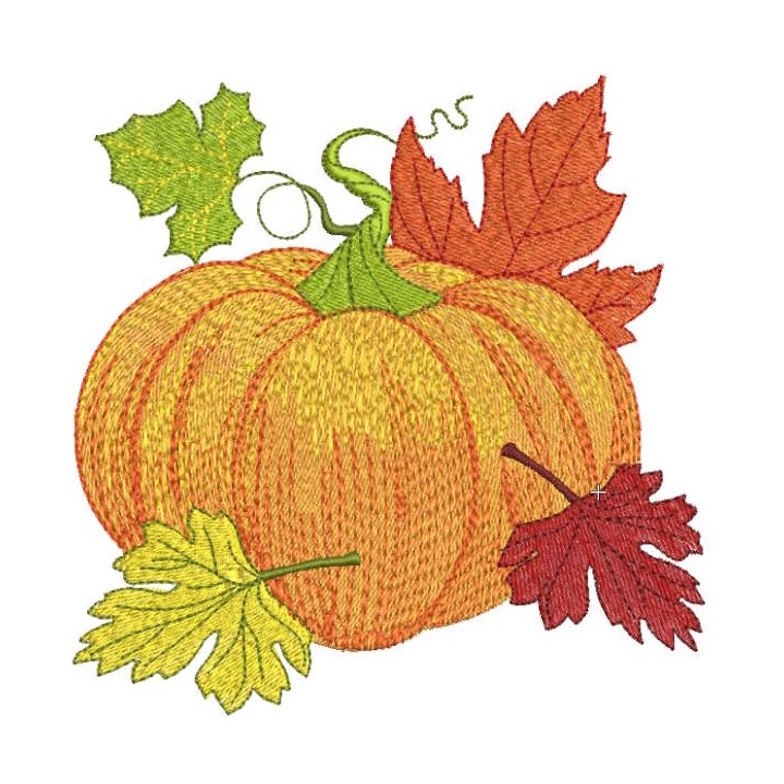 Pumpkin Fall embroidery design - Embroidery Design