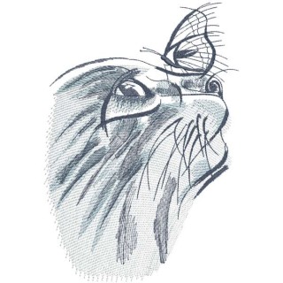 Kitten explores the world embroidery design - Embroidery Design