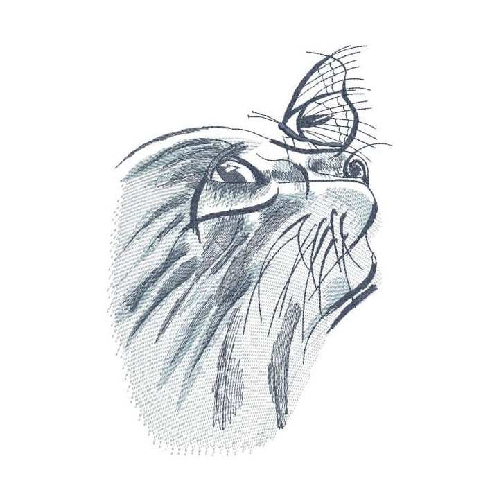 Kitten explores the world embroidery design - Embroidery Design