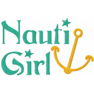 Nauti Girl embroidery design - Embroidery Design