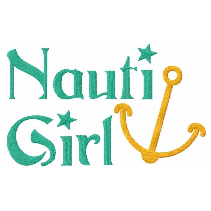 Nauti Girl embroidery design - Embroidery Design