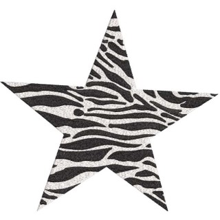 Star zebra embroidery design - Embroidery Design