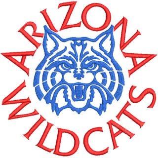 Arizona Wildcats round logo embroidery design - Embroidery Design