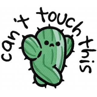 Walking cactus embroidery design - Embroidery Design