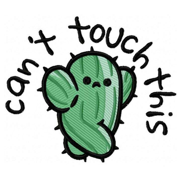 Walking cactus embroidery design - Embroidery Design