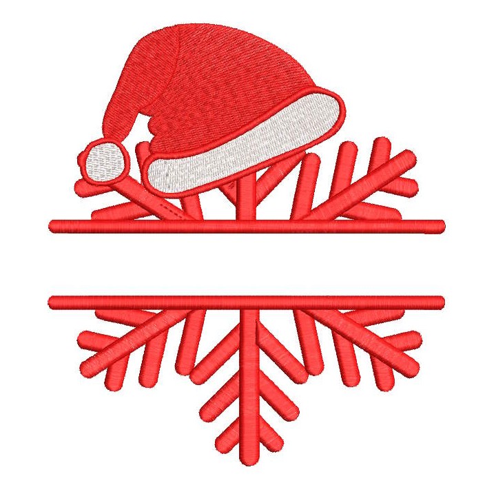 Christmas split embroidery design - Embroidery Design
