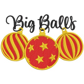 Big balls embroidery design - Embroidery Design
