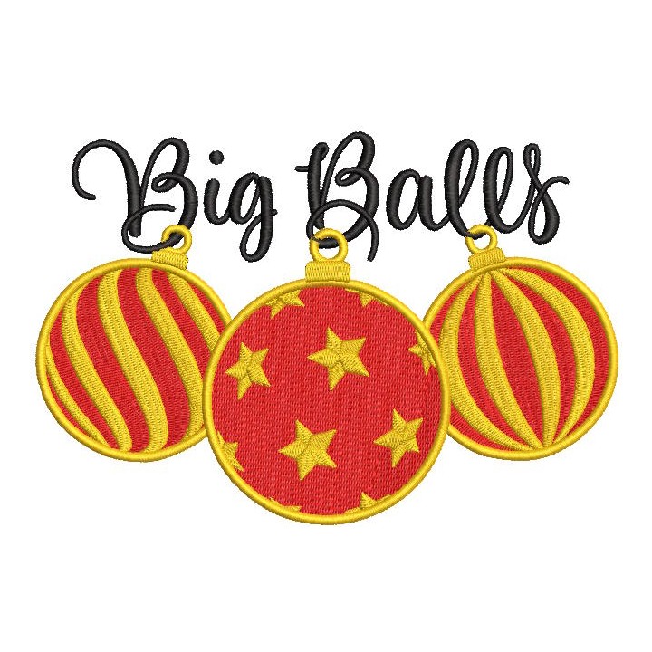 Big balls embroidery design - Embroidery Design