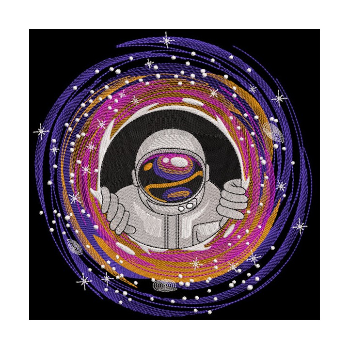 Astronaut embroidery design - Embroidery Design