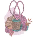 Needlework is my passion embroidery design preview showcasing intricate details and vibrant colors.