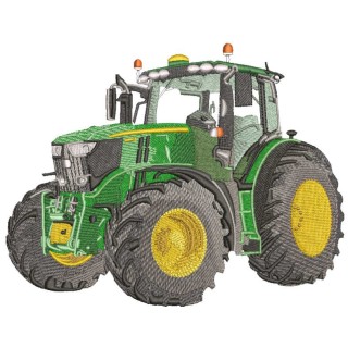 John Deere 7R Tractor embroidery design - Embroidery Design