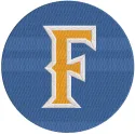 Cal State Fullerton Titans round logo embroidery design preview. Filename hint: cal state fullerton titans round logo embroi…