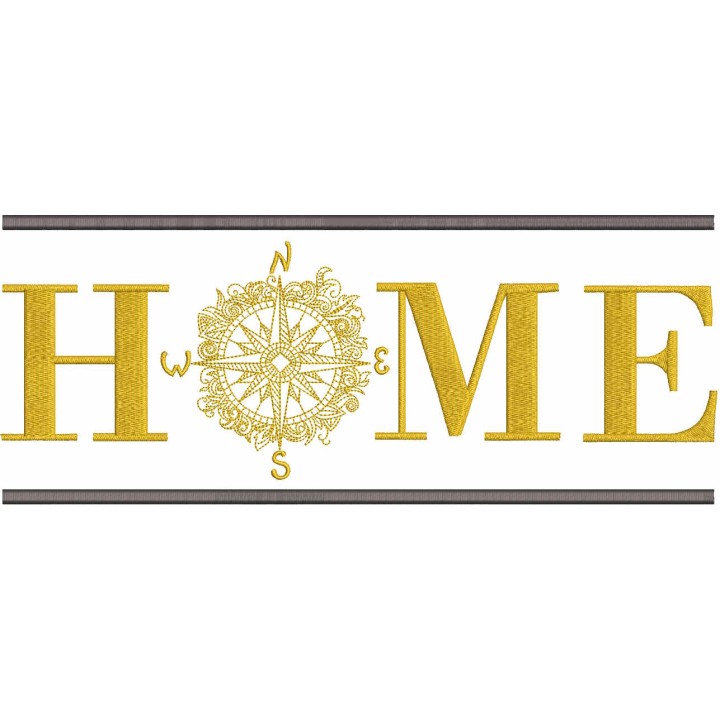 Home Compass embroidery design - Embroidery Design