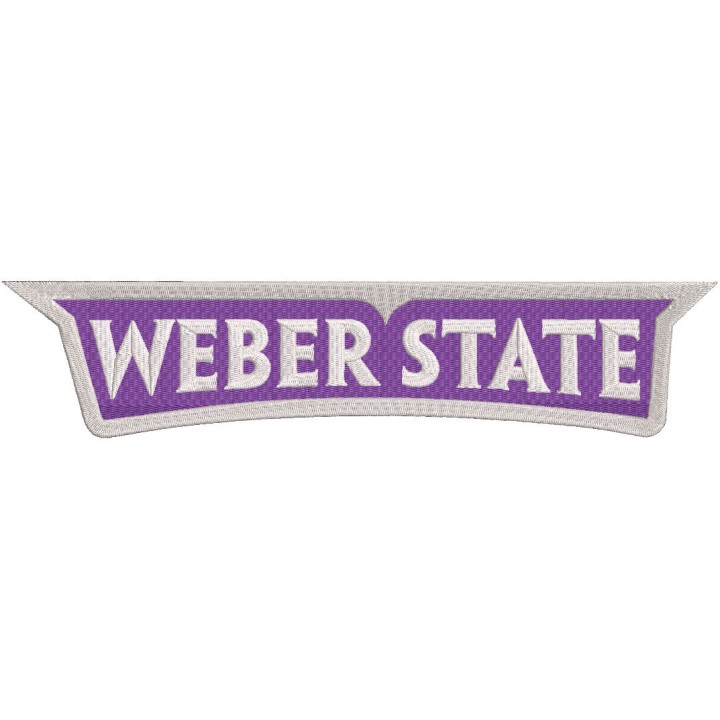 Weber State Wildcats wordmark logo embroidery design - Embroidery Design