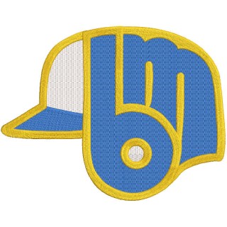 Milwaukee Brewers Alternate logo embroidery design - Embroidery Design