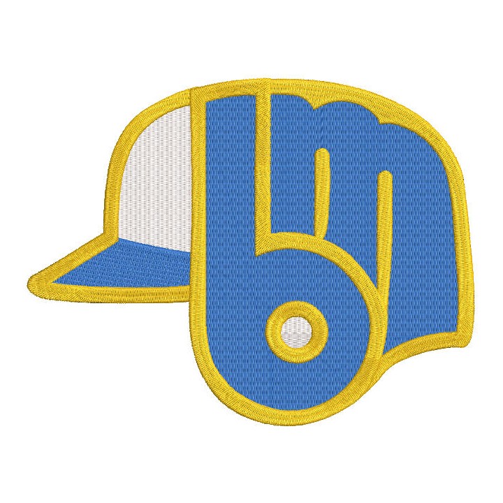 Milwaukee Brewers Alternate logo embroidery design - Embroidery Design