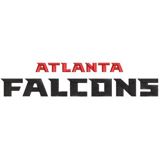 Atlanta Falcons Wordmark Logo embroidery design - Embroidery Design