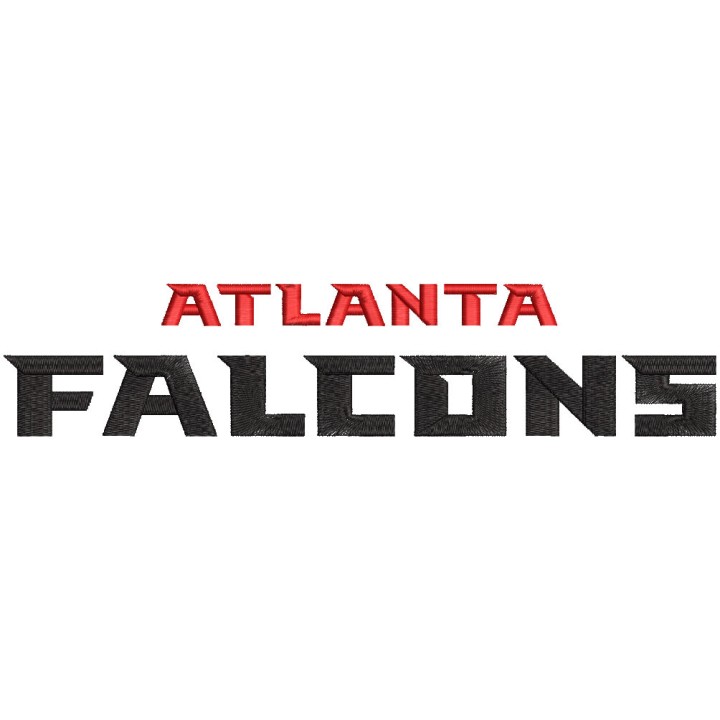 Atlanta Falcons Wordmark Logo embroidery design - Embroidery Design
