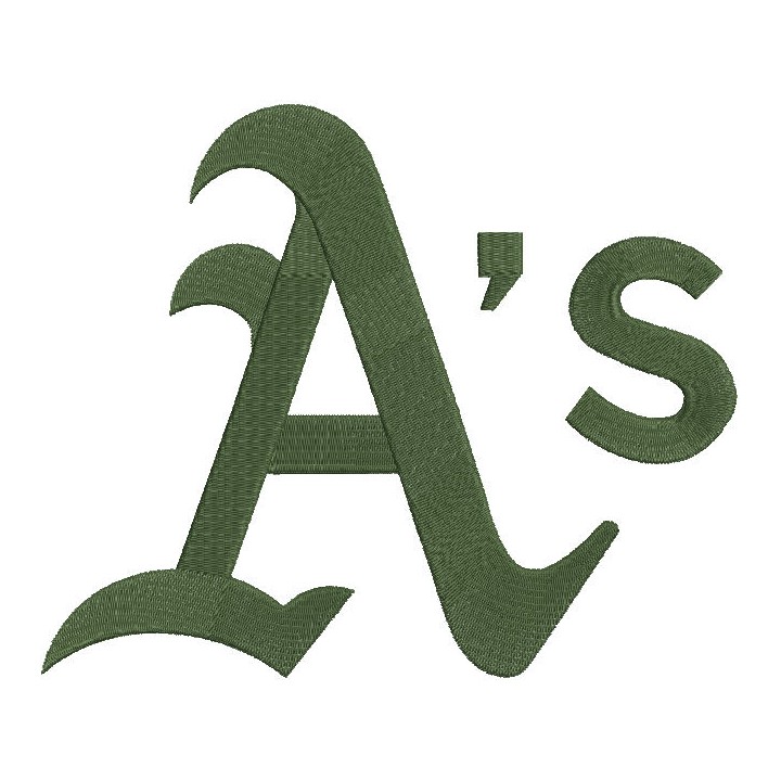 Athletics Primary logo embroidery design - Embroidery Design